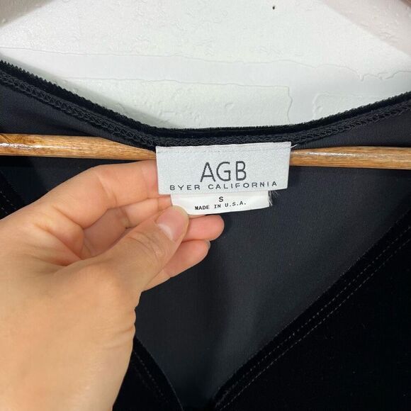 Vintage AGB Womens Velvet Cardigan Size Small Black Velvet Witchy Goth - Picture 7 of 14